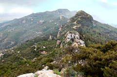 In the mountains in Cyprus. Mountains Cyprus