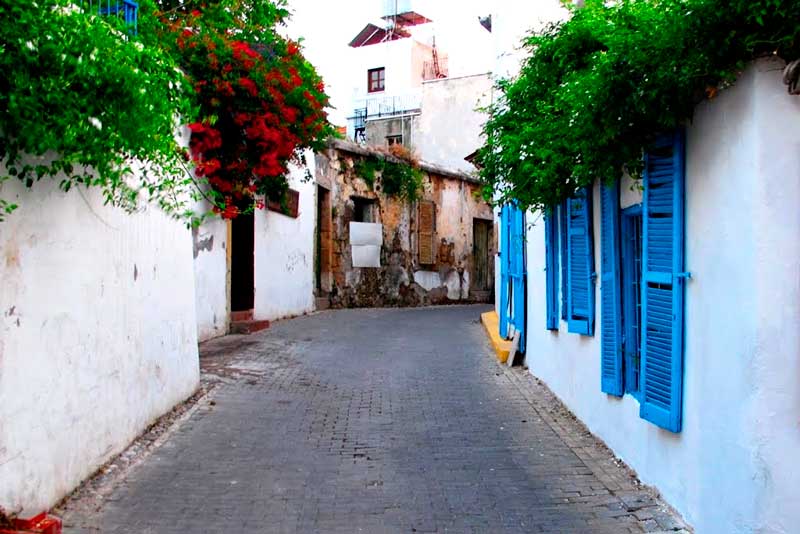 Old streets of Girne, Cyprus Girne. Northern Cyprus. In the old streets