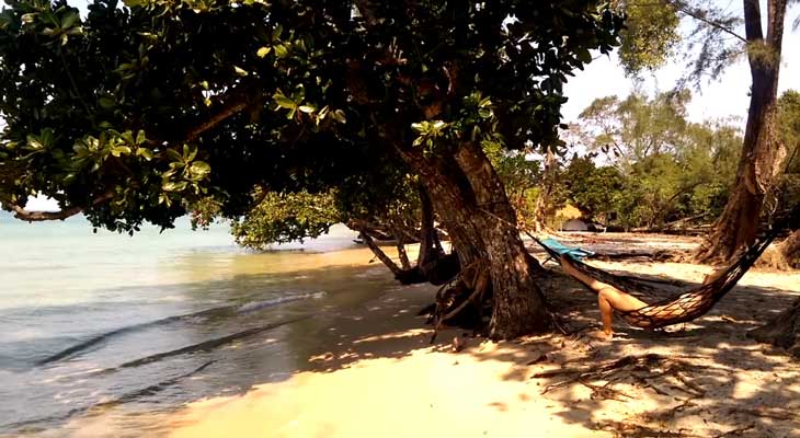 Пляж остров Кох Та Киев, Камбоджа.