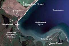 Карта Жебриянской бухты.