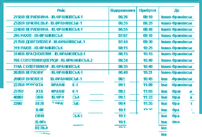 Расписание автобусов станция Микуличин
